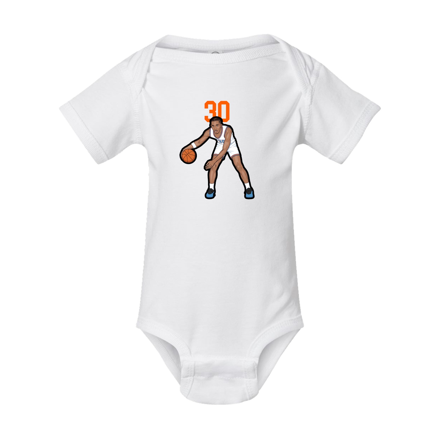Baby Onesie — Number Top in White