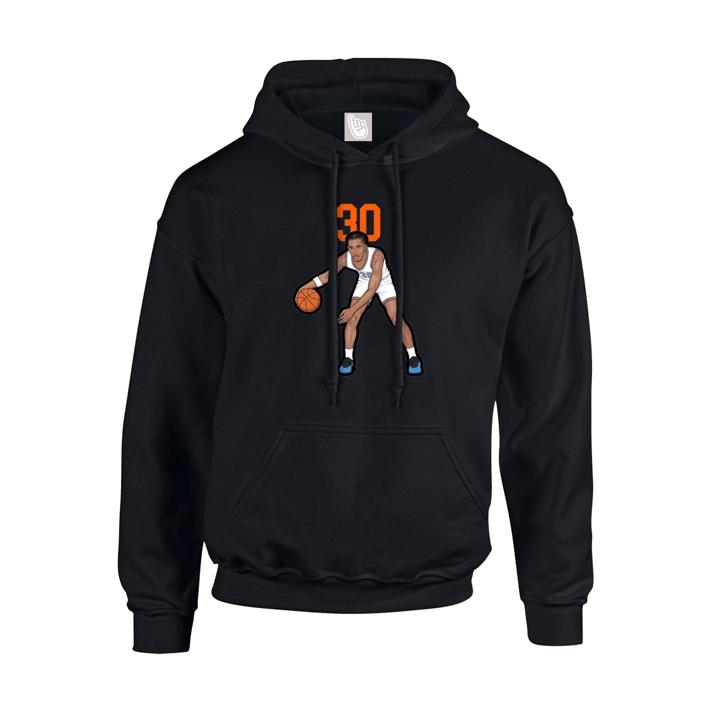 Hoodie — Number Top in Black