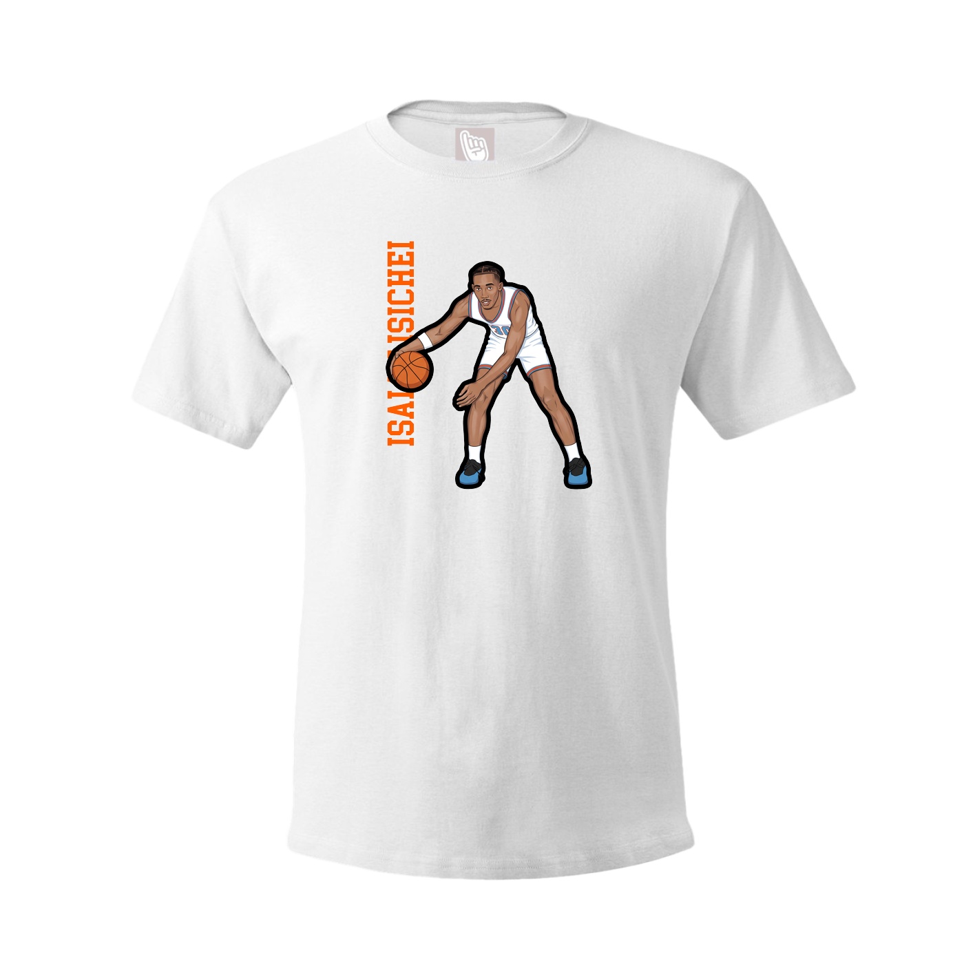 Tee — Name Vertical in White