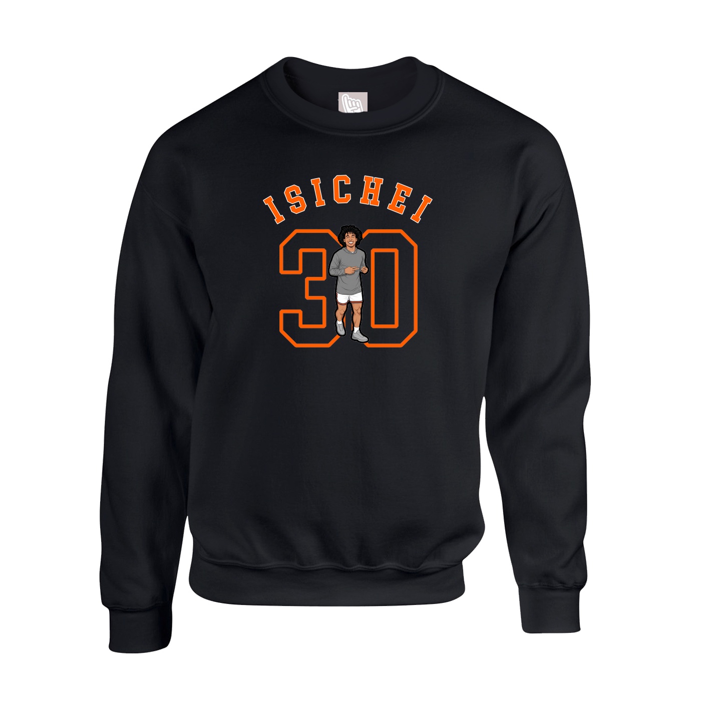 Fleece Crew — Shirsey Arch in Black