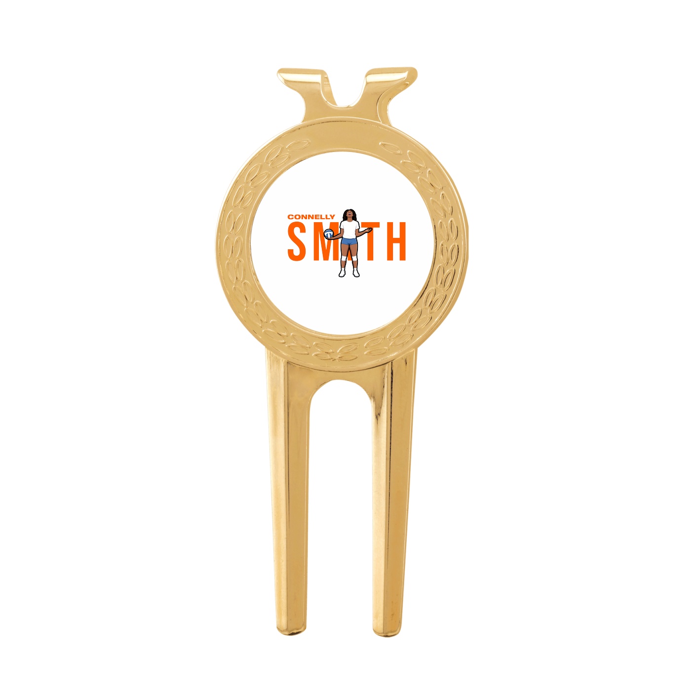 Divot Tool with Ball Marker — Player Name in Classic