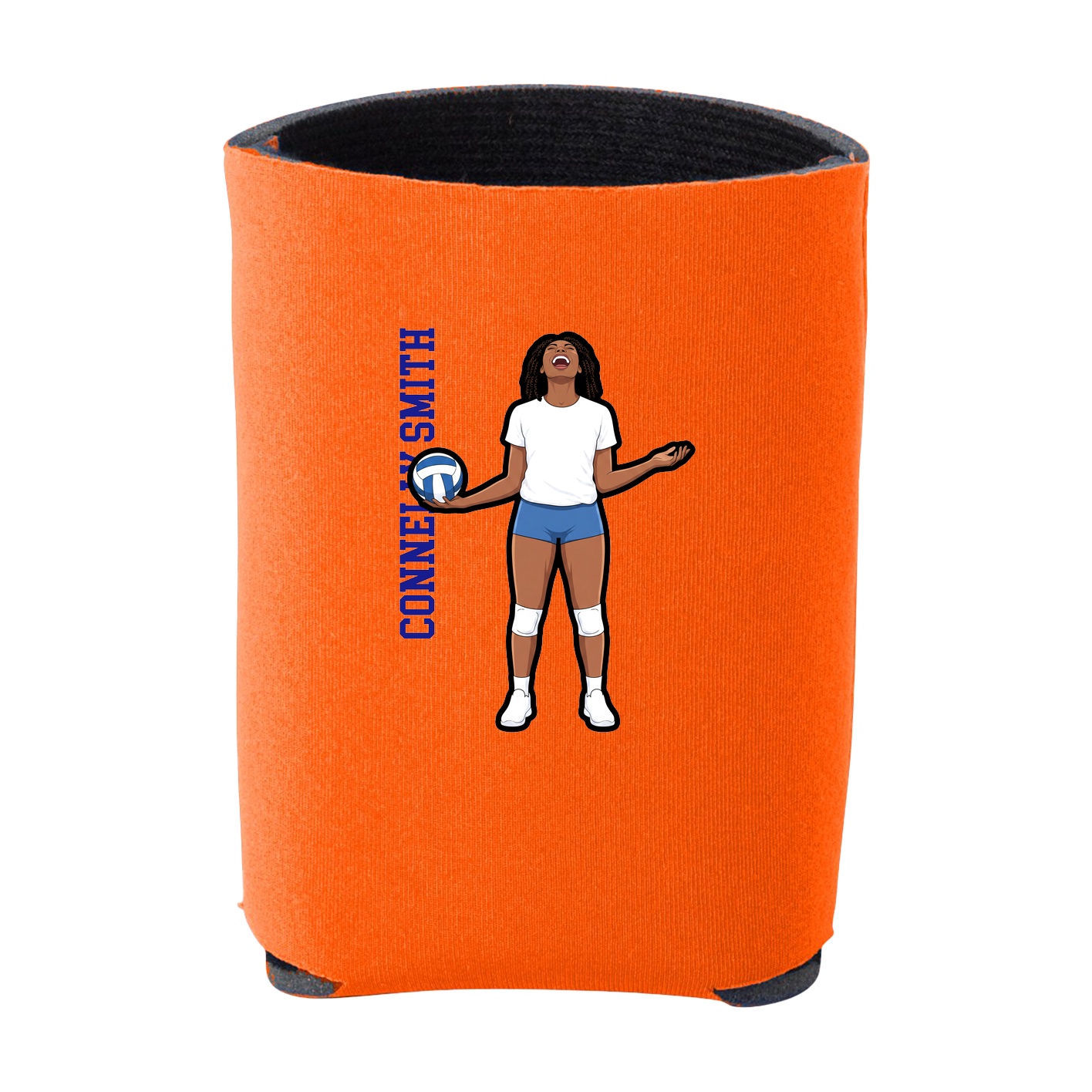 Can Holder — Name Vertical in Orange