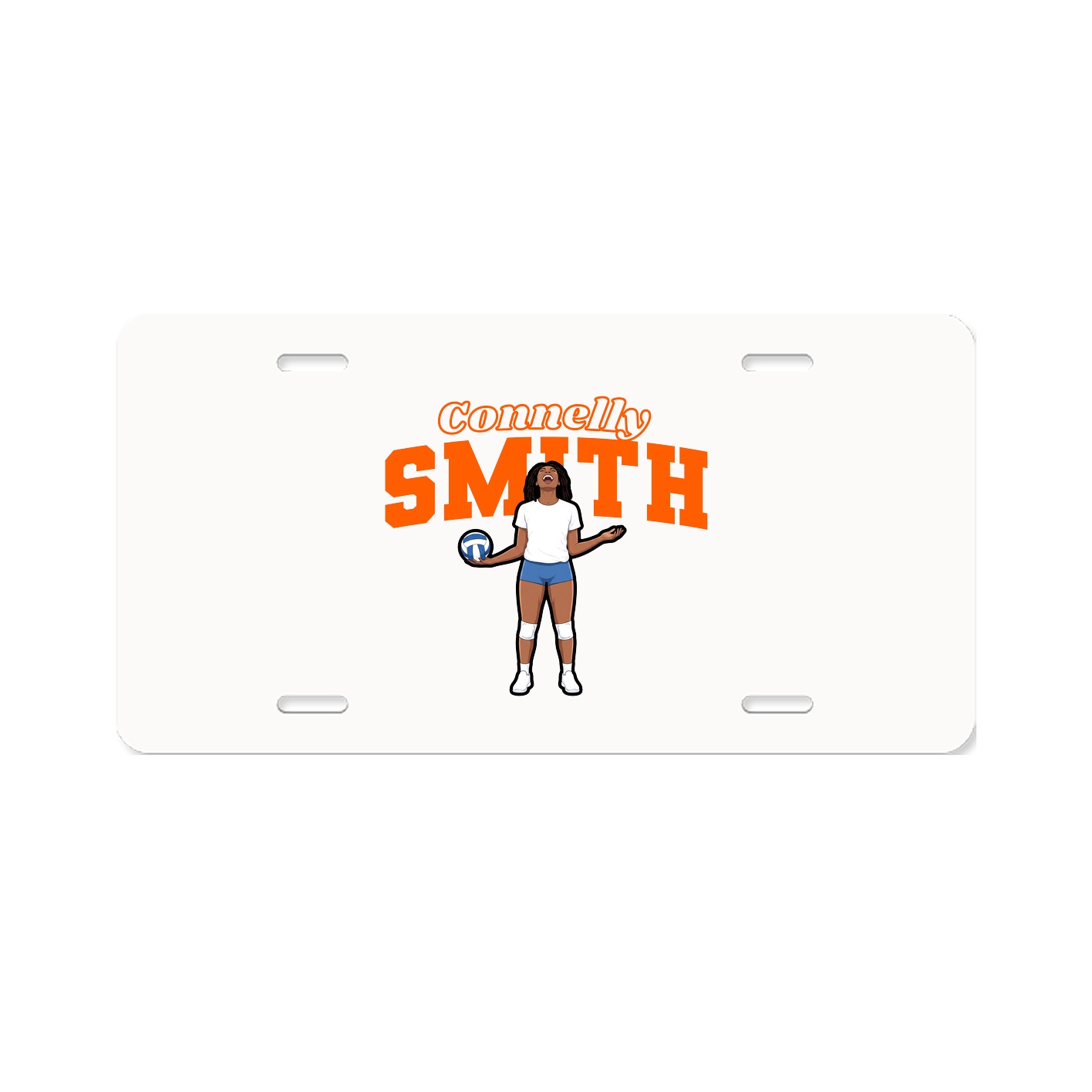 License Plate — Name Arch in Classic
