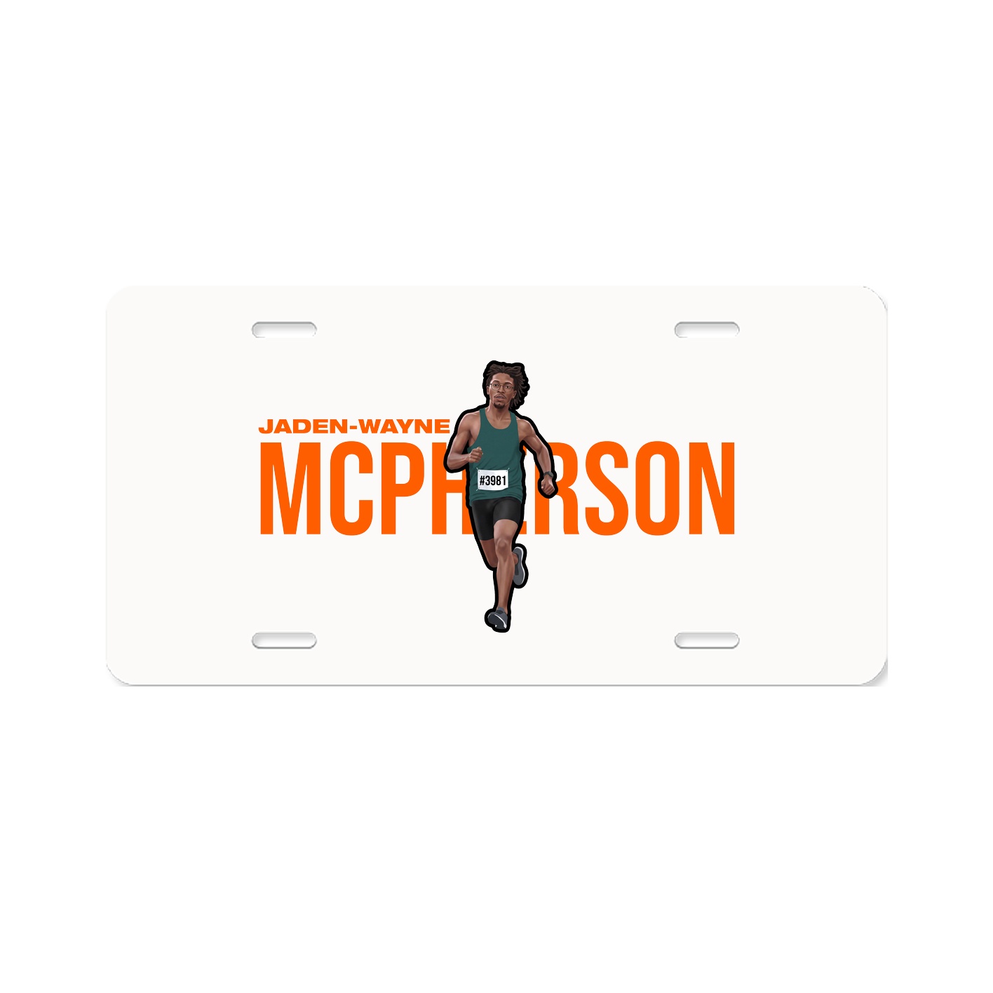 License Plate — Player Name in Classic