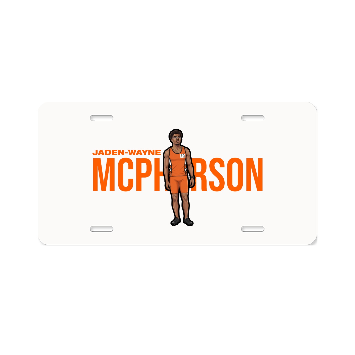 License Plate — Player Name in Classic