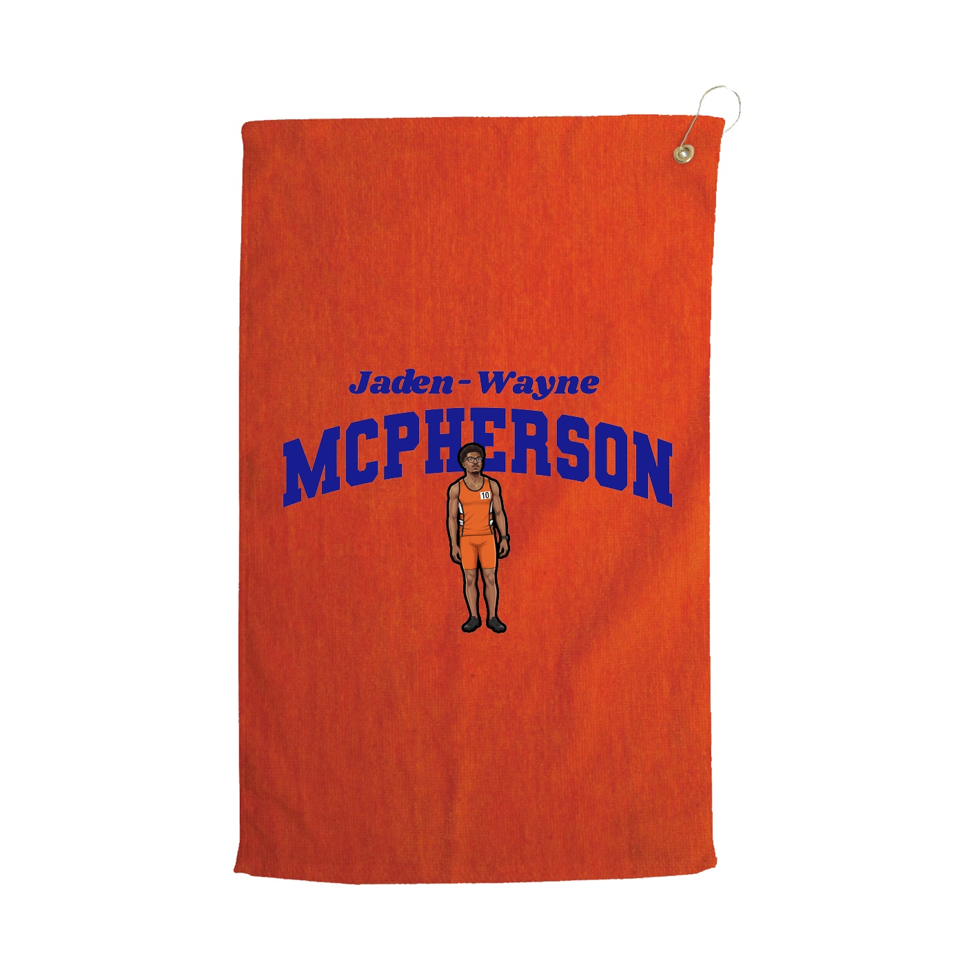Golf Towel — Signature Arch in Orange