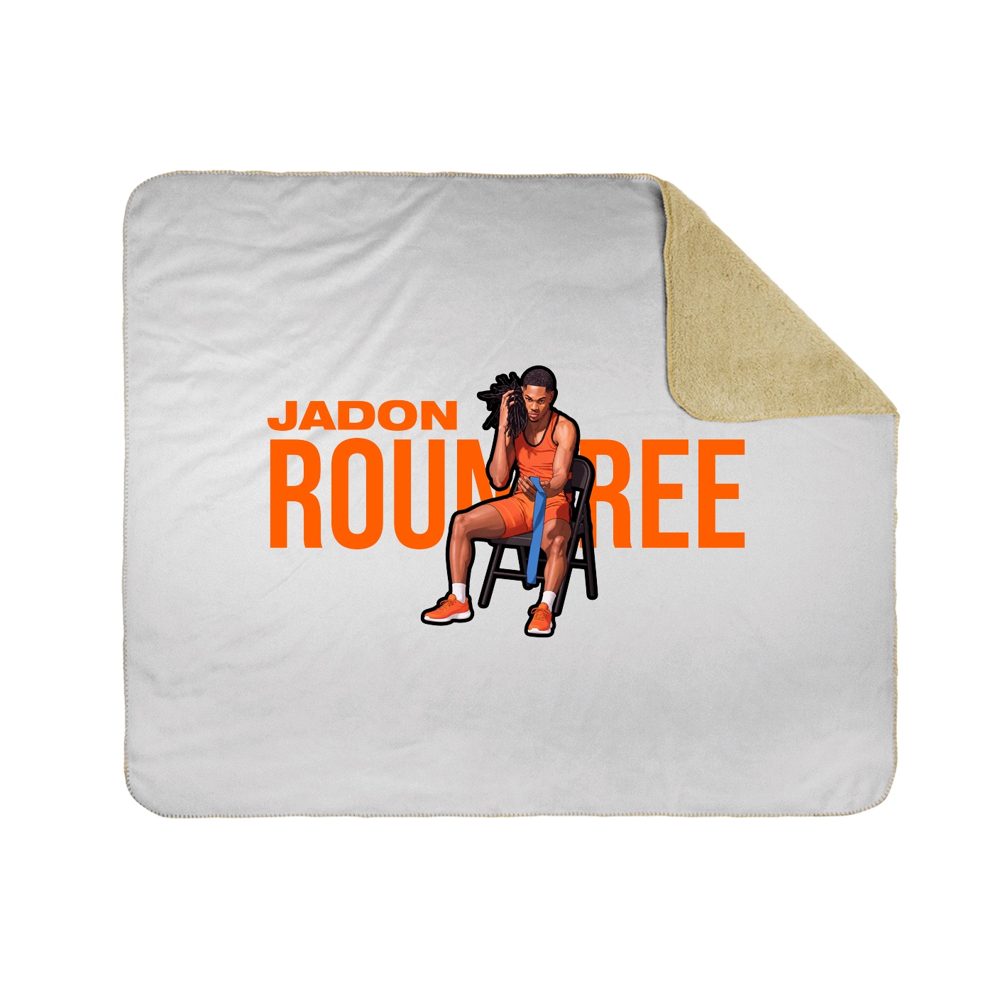 Throw Blanket — Player Name in White