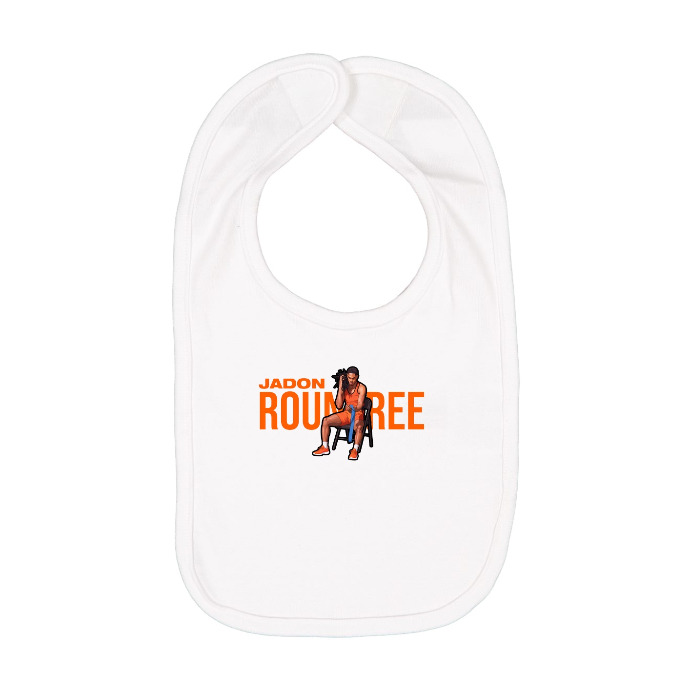 Infant Bib — Player Name in White
