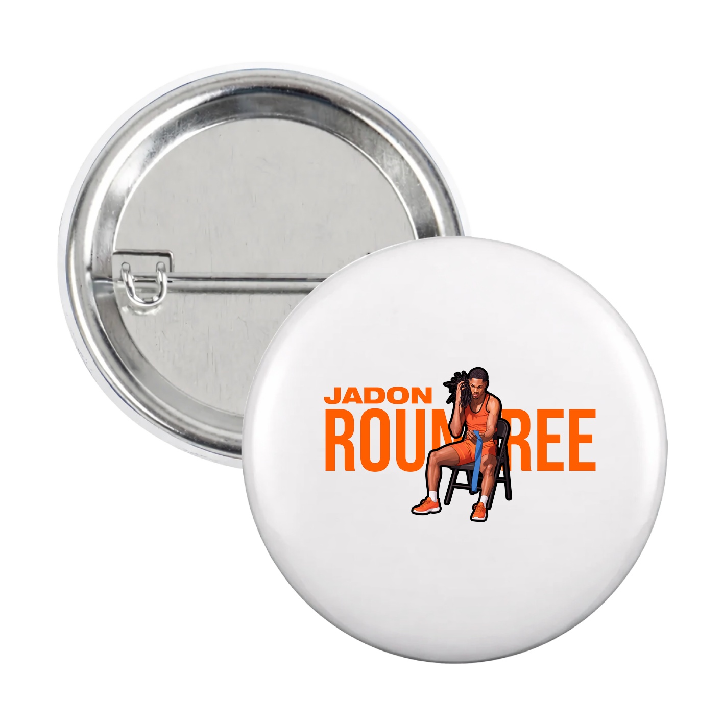 Game Day Button — Player Name in White