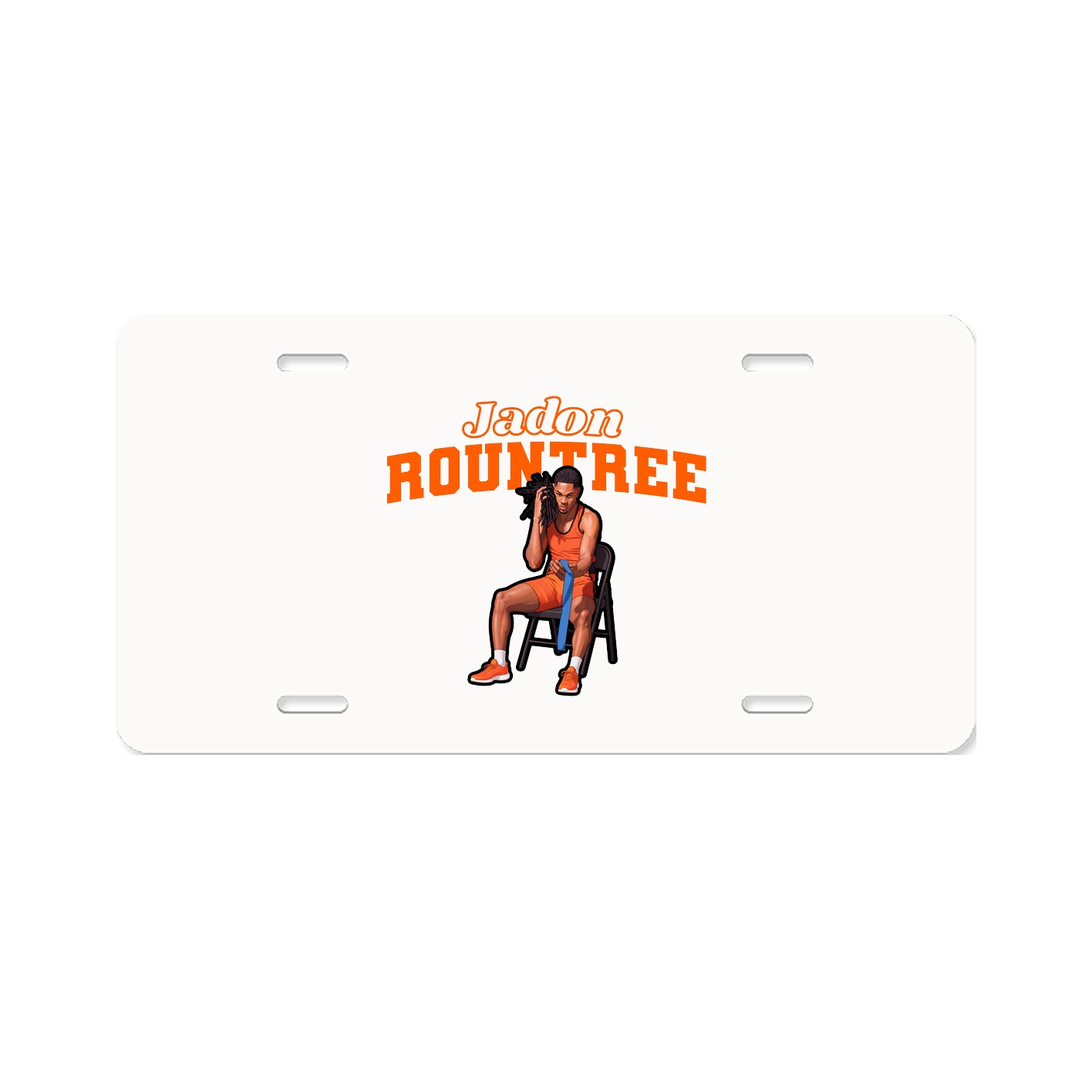 License Plate — Name Arch in Classic
