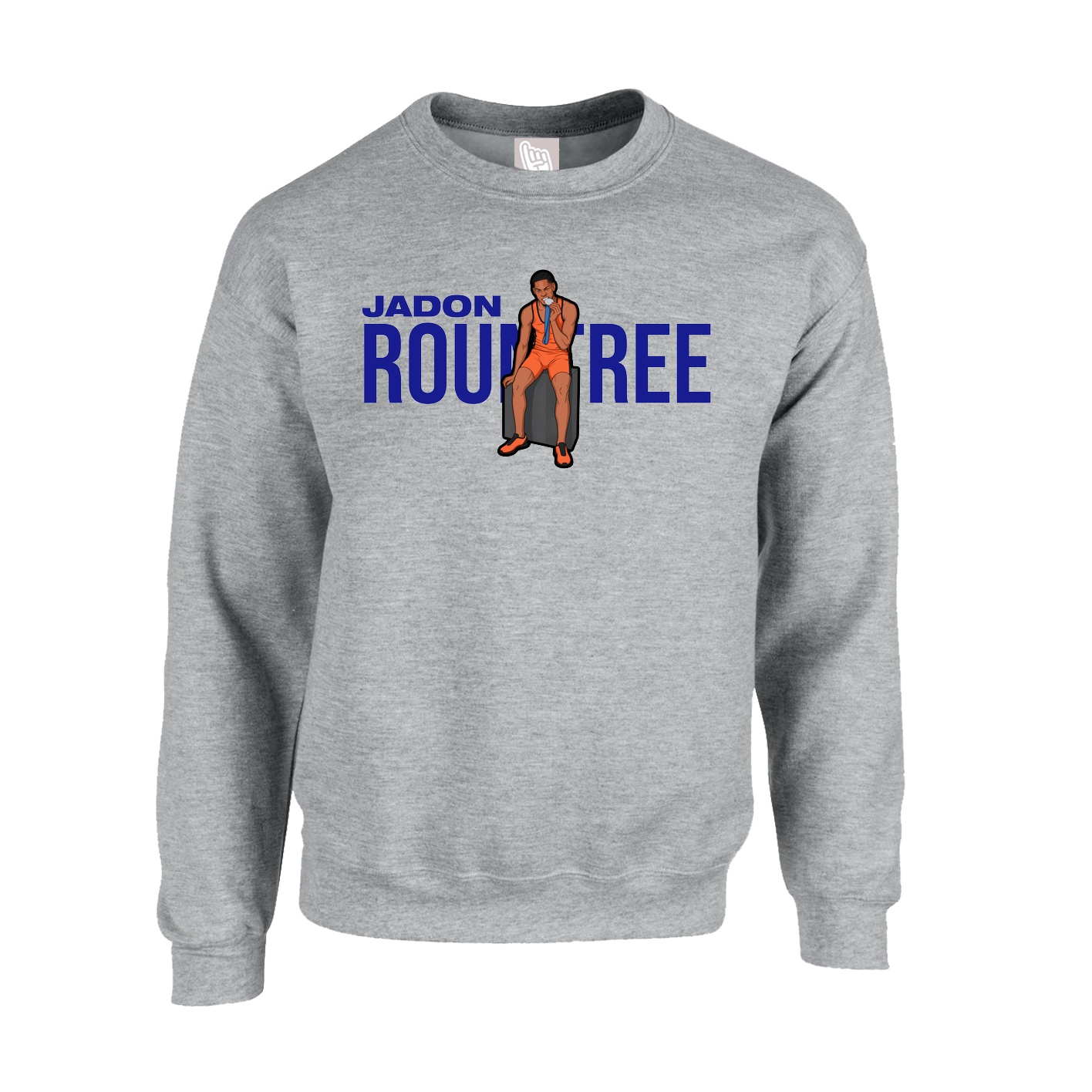 Fleece Crew — Player Name in Grey