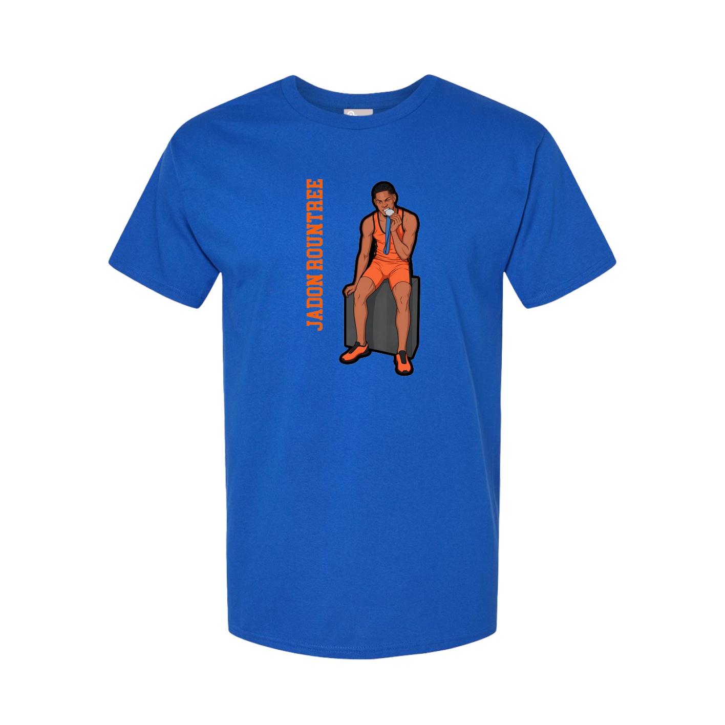 Tee — Name Vertical in Royal