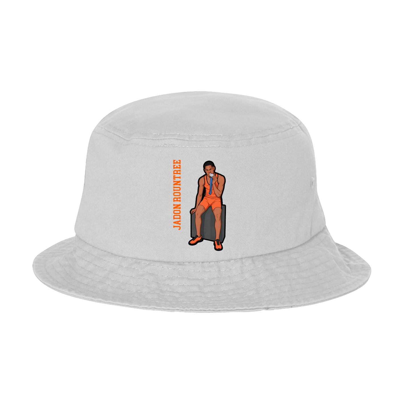 Bucket Cap — Name Vertical in White