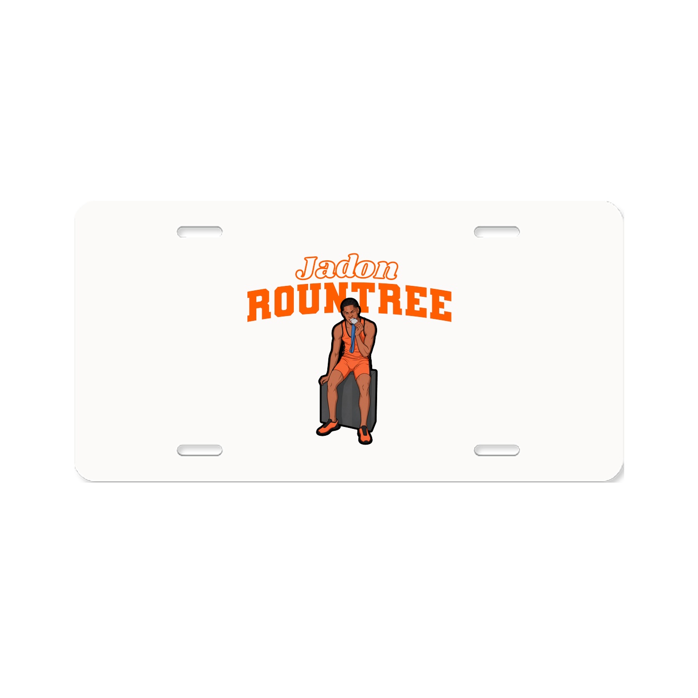 License Plate — Name Arch in Classic