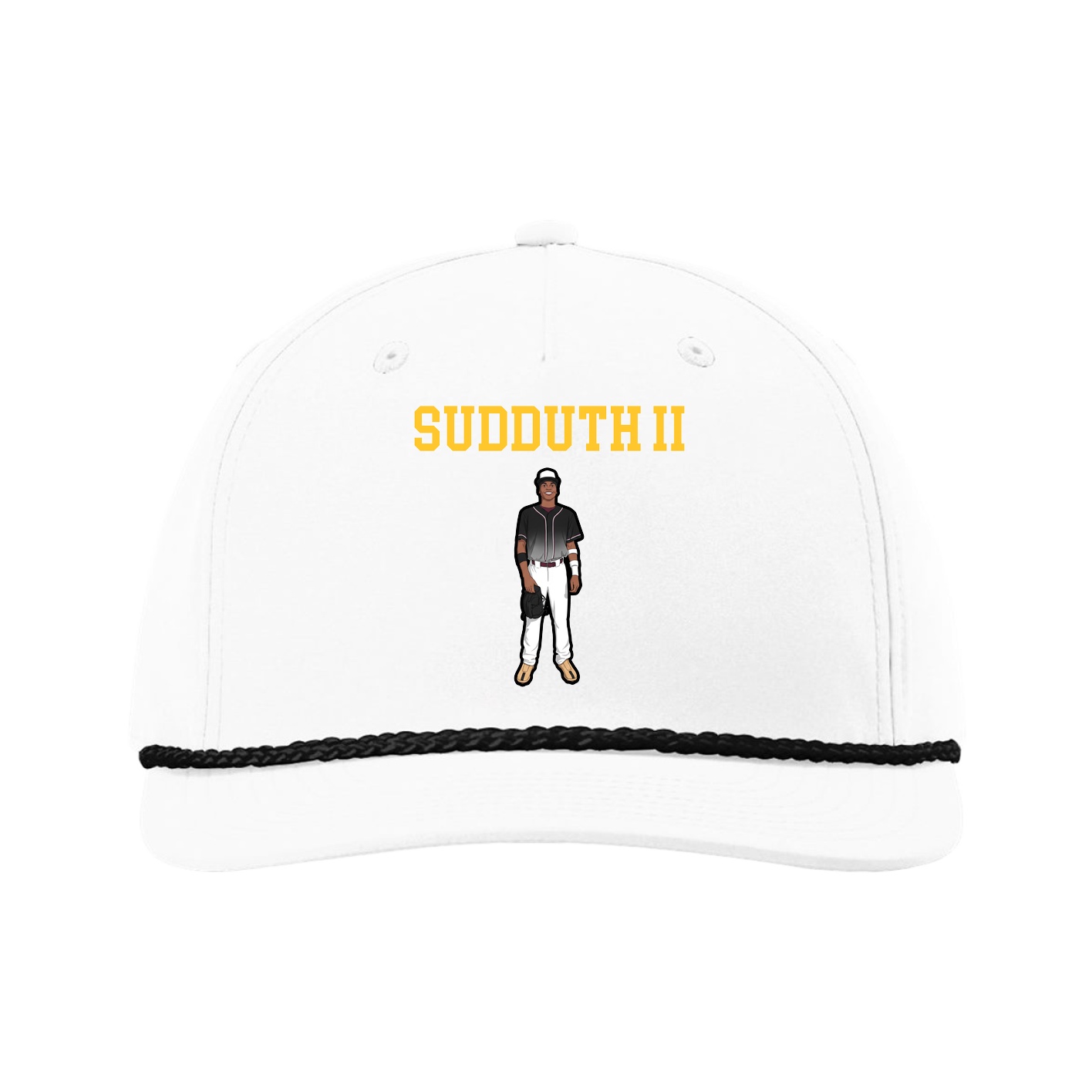 Five-Panel Classic Rope Cap — Shirsey in White