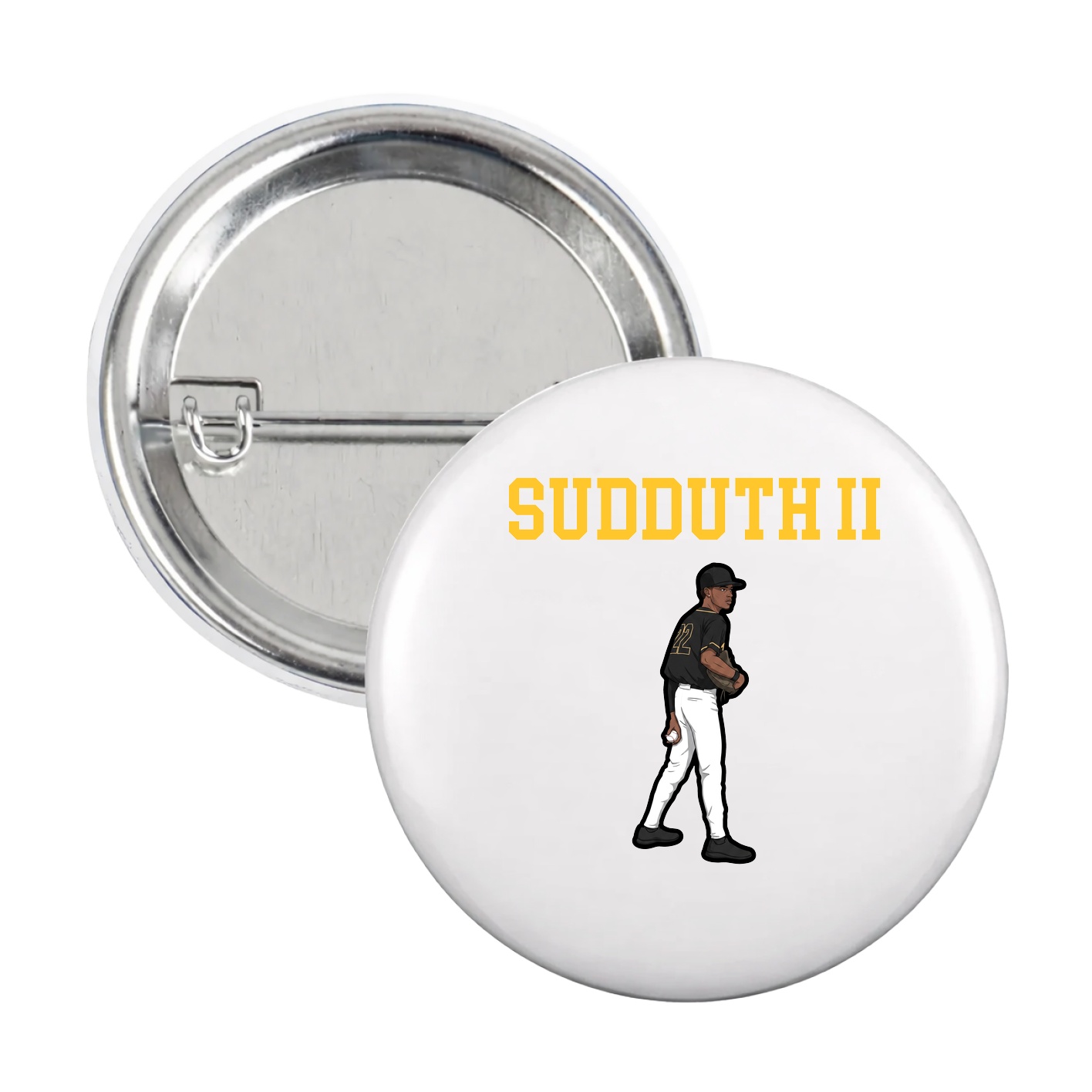 Game Day Button — Shirsey in White