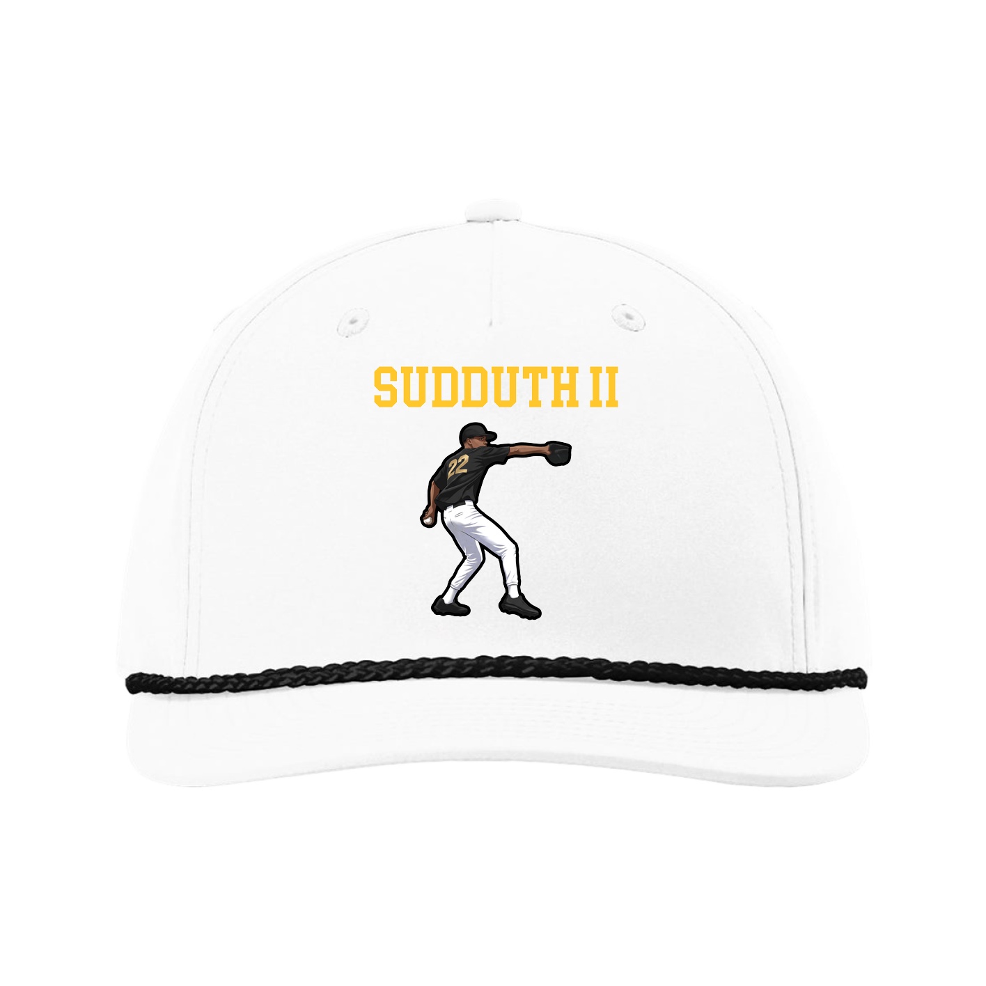 Five-Panel Classic Rope Cap — Shirsey in White