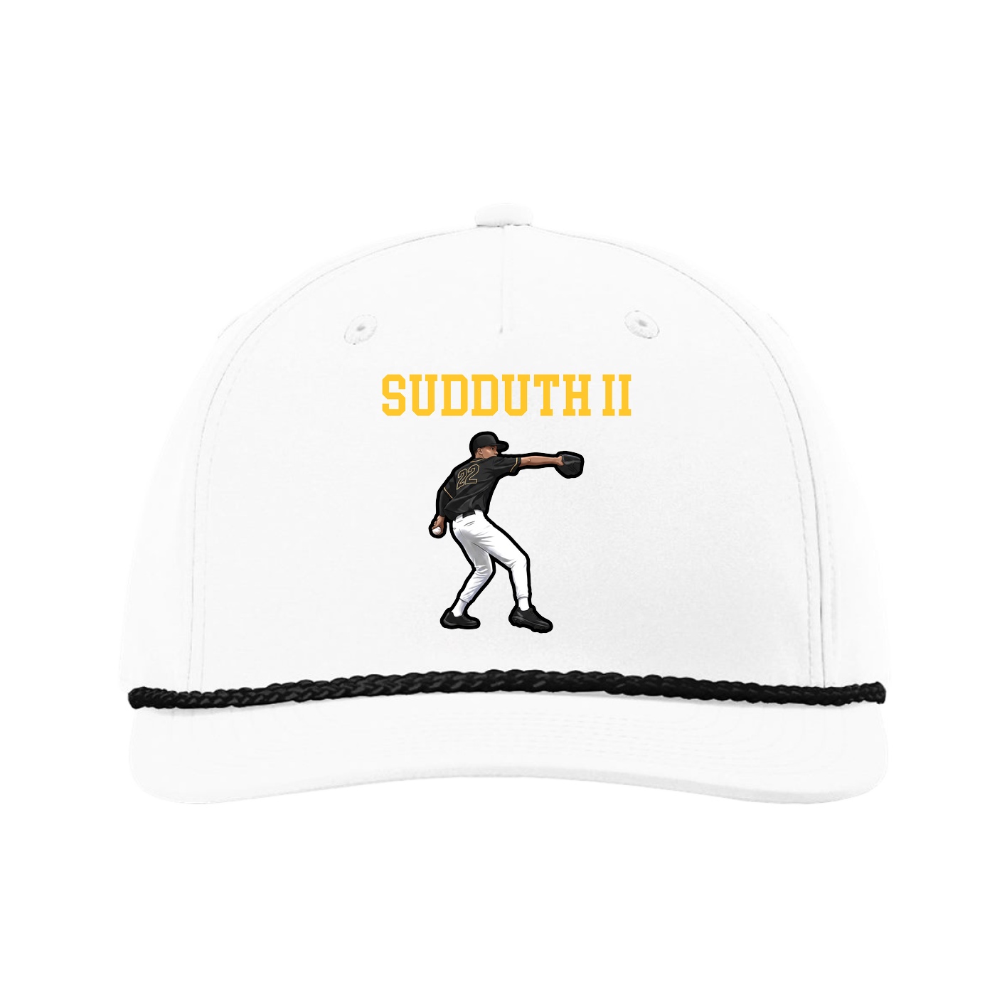 Five-Panel Classic Rope Cap — Shirsey in White