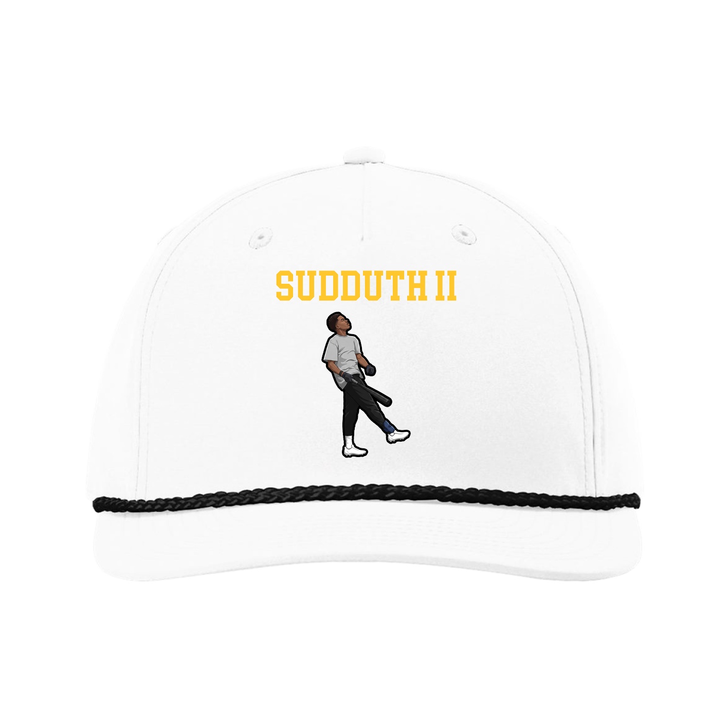 Five-Panel Classic Rope Cap — Shirsey in White