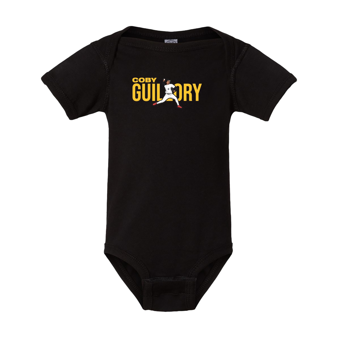 Baby Onesie — Player Name in Black