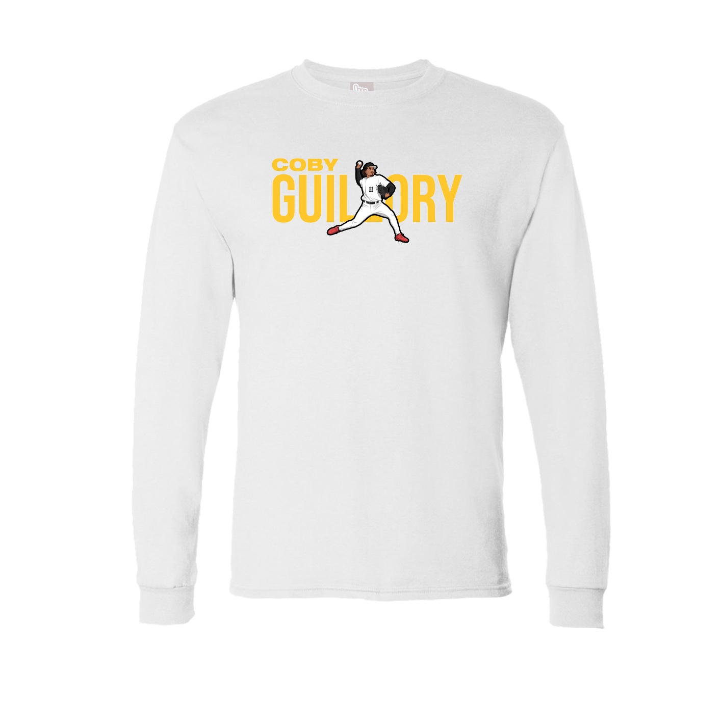 Long Sleeve Tee — Player Name in White