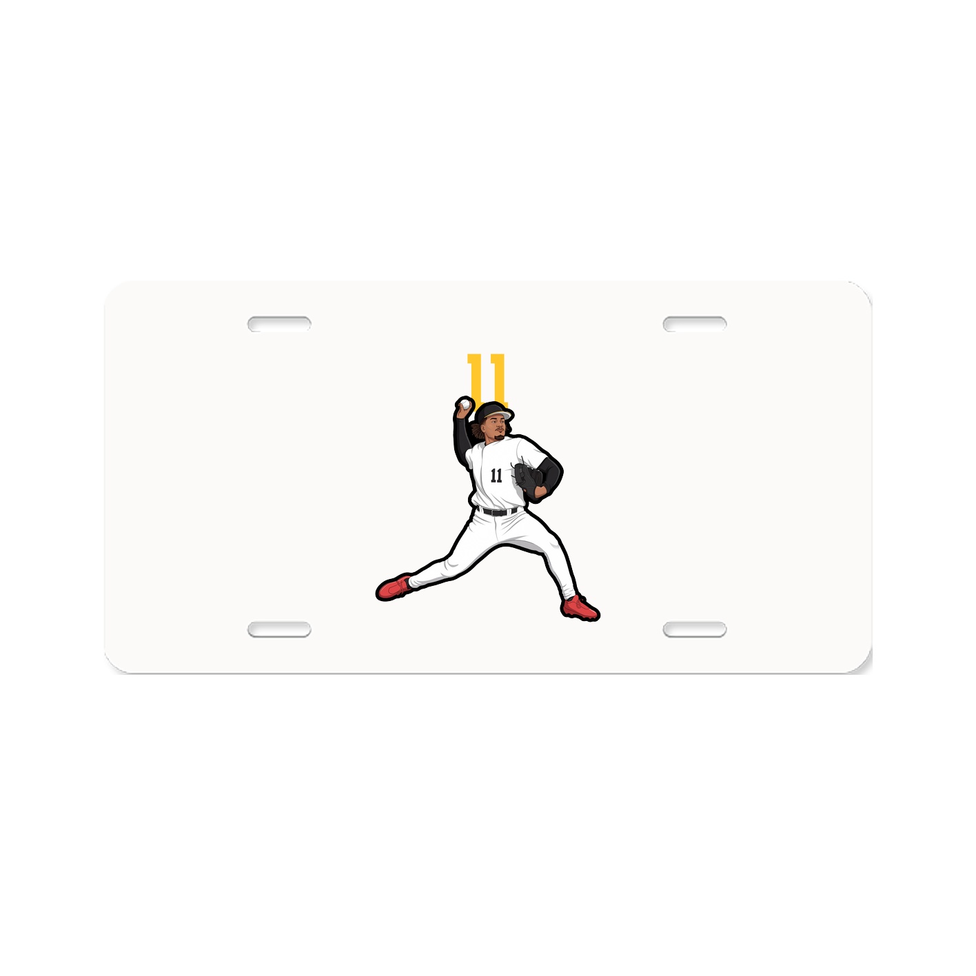 License Plate — Number Top in Classic