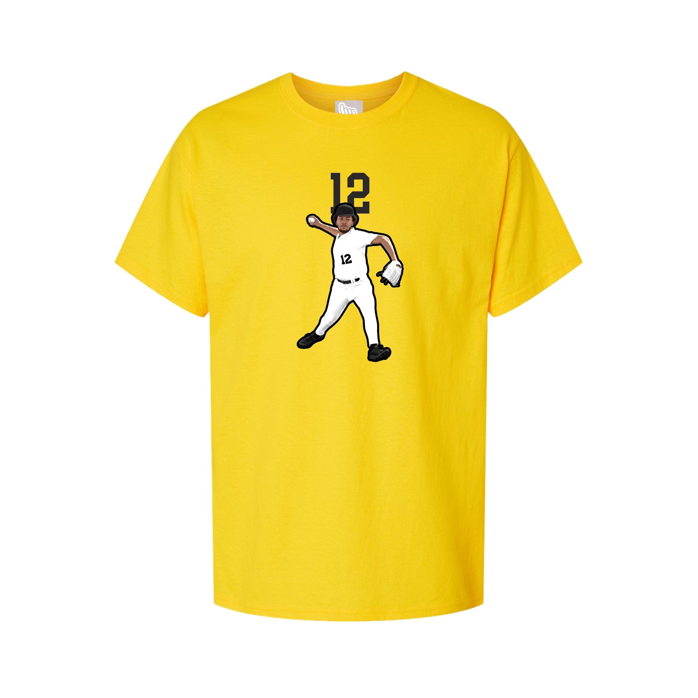 Youth Tee — Number Top in Gold