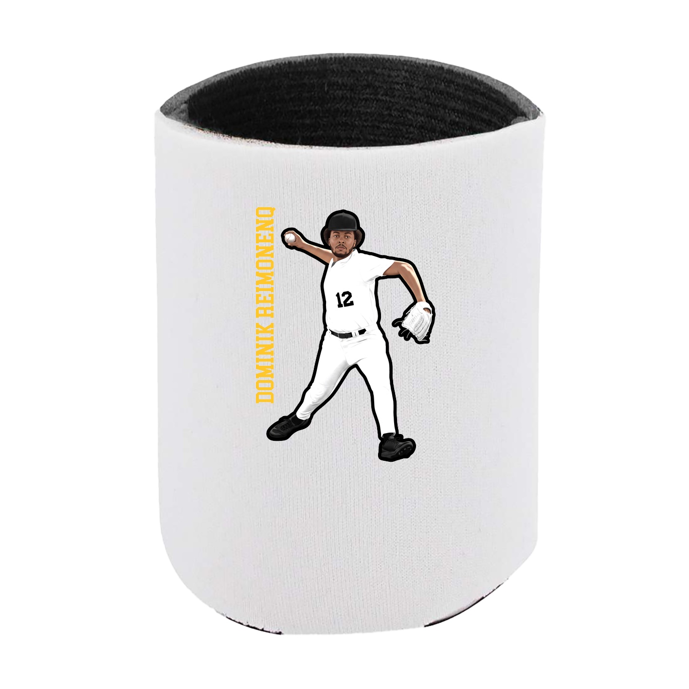 Can Holder — Name Vertical in White