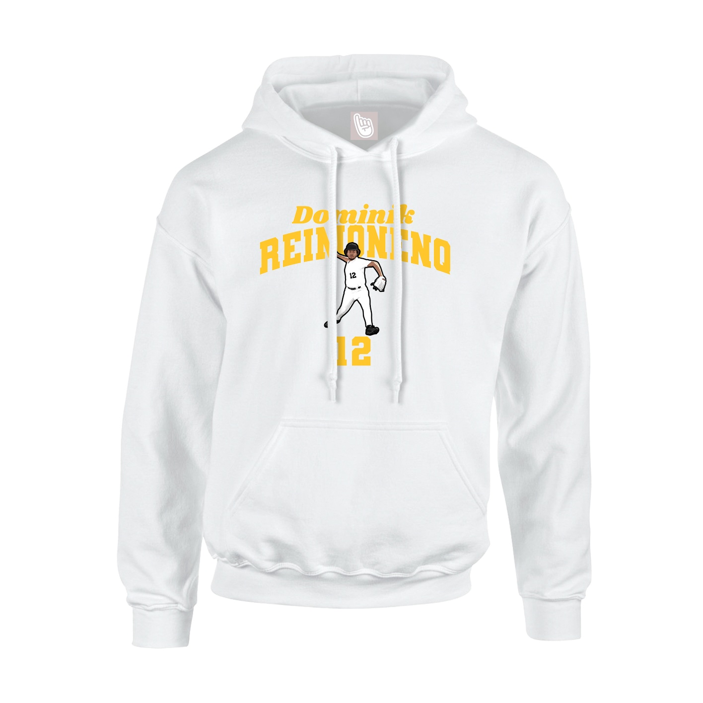 Hoodie — Signature Arch in White