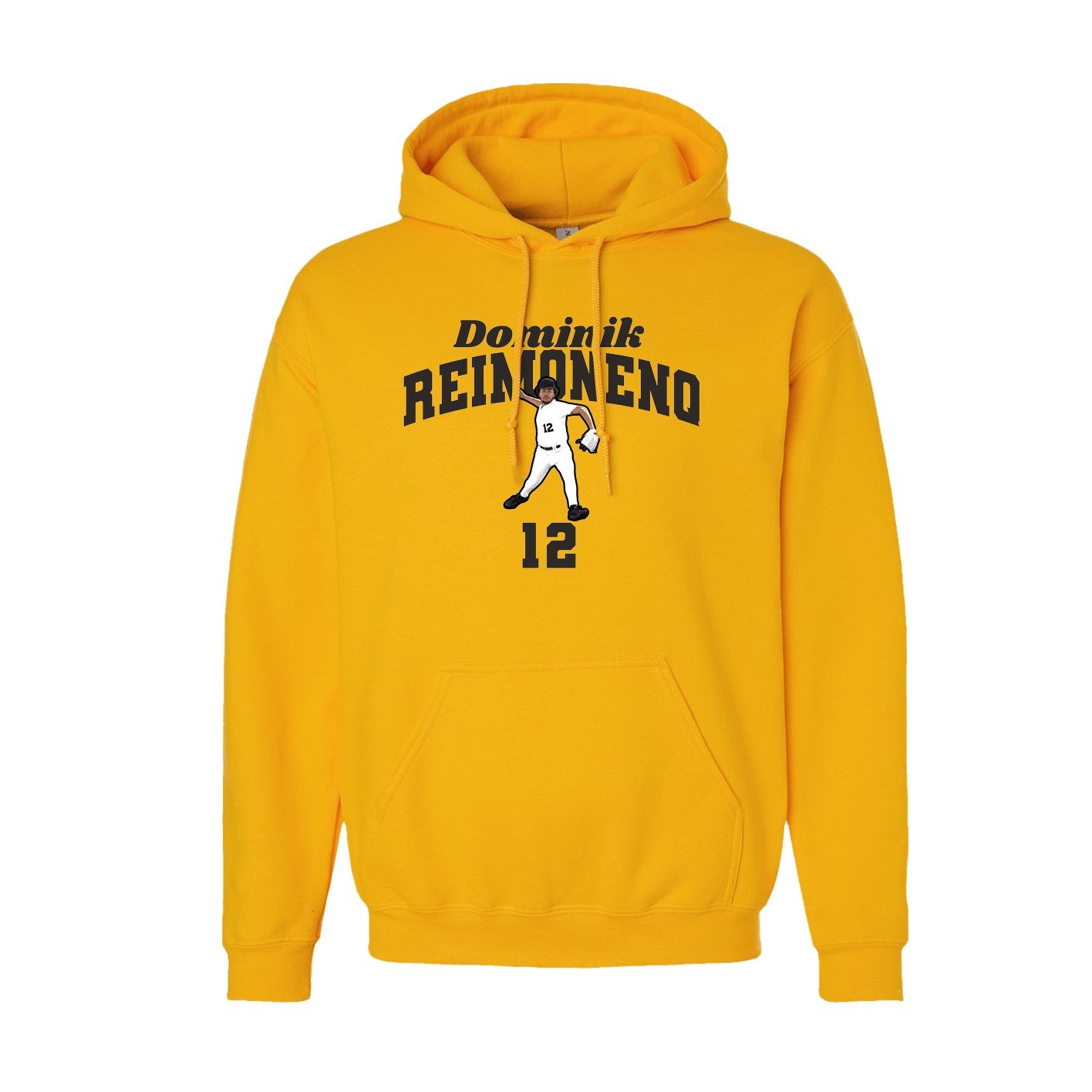 Youth Hoodie — Signature Arch in Gold