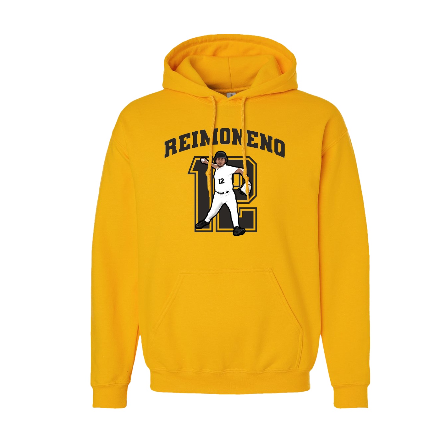 Hoodie — Number in Gold