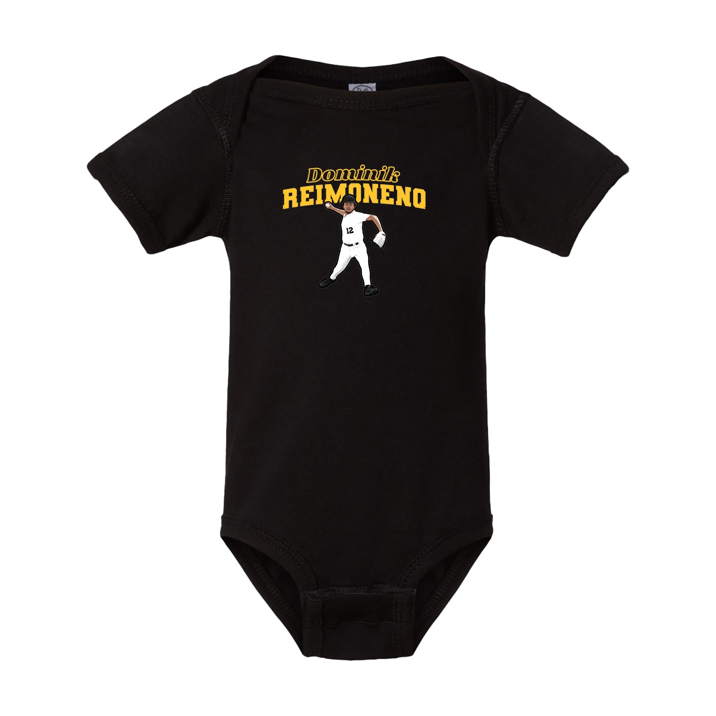 Baby Onesie — Name Arch in Black