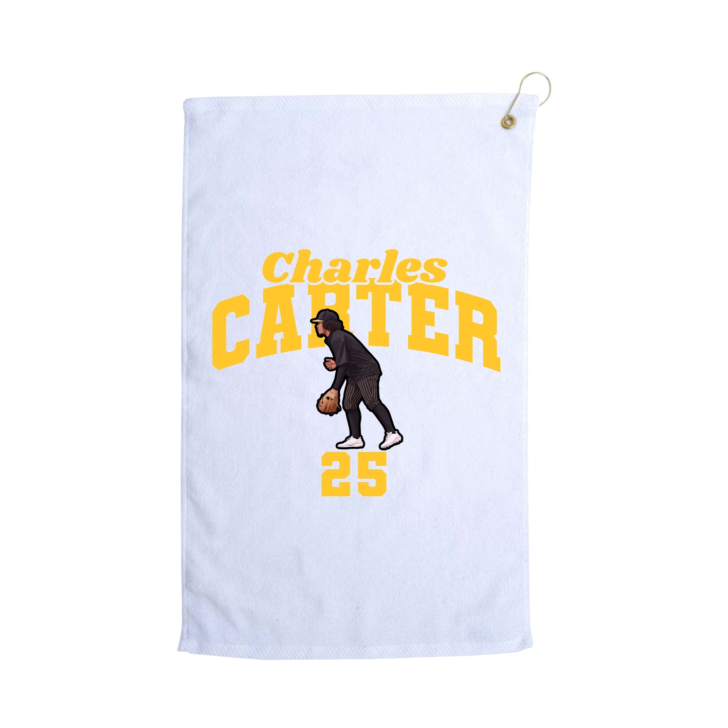 Golf Towel — Signature Arch in White