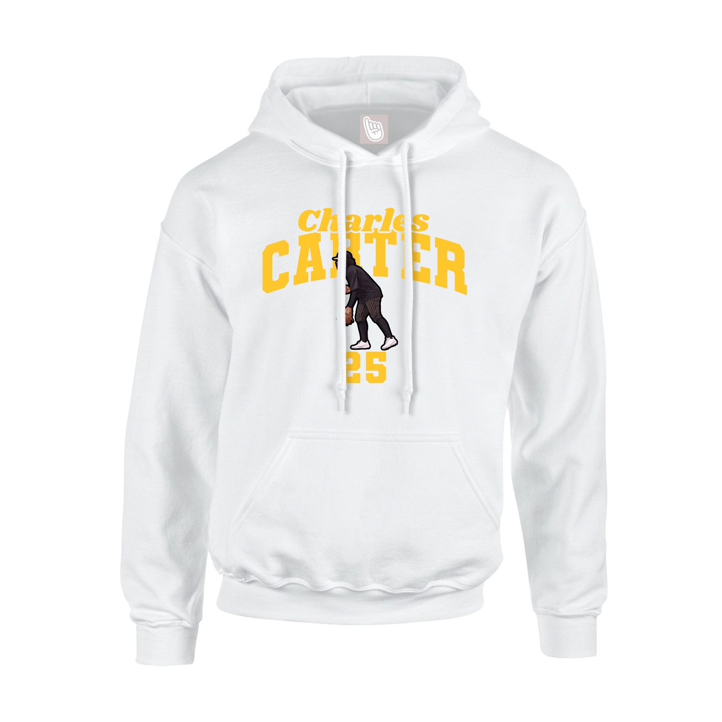 Hoodie — Signature Arch in White