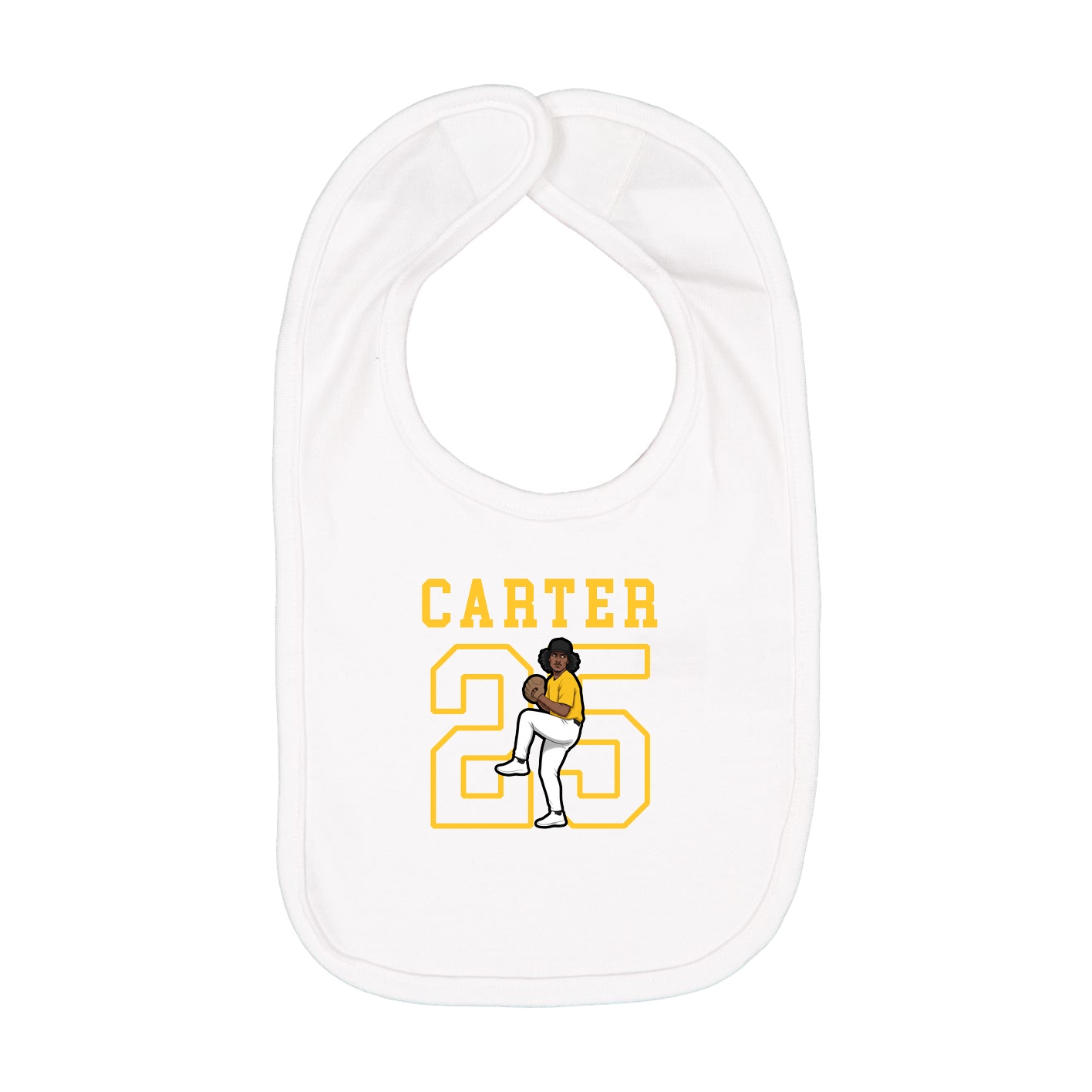 Infant Bib — Shirsey in White
