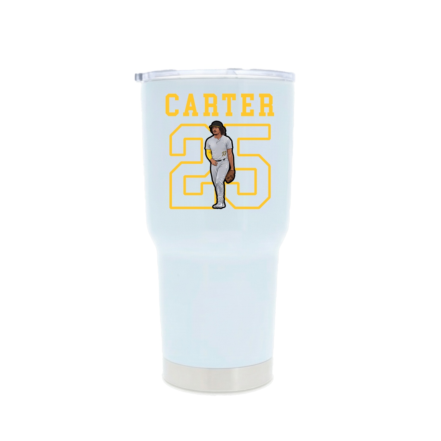 30oz Stainless Steel Tumbler — Shirsey in White