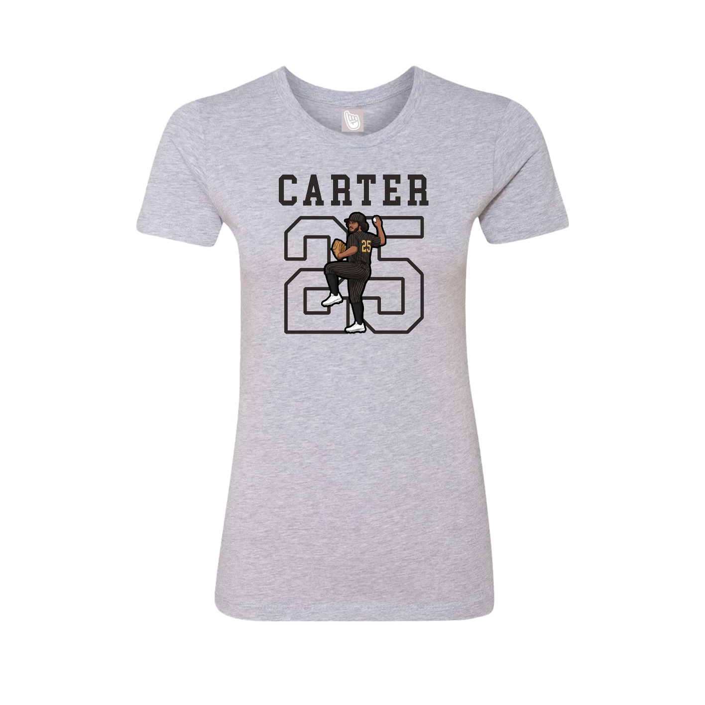 Fitted Women's Tee — Shirsey in Grey