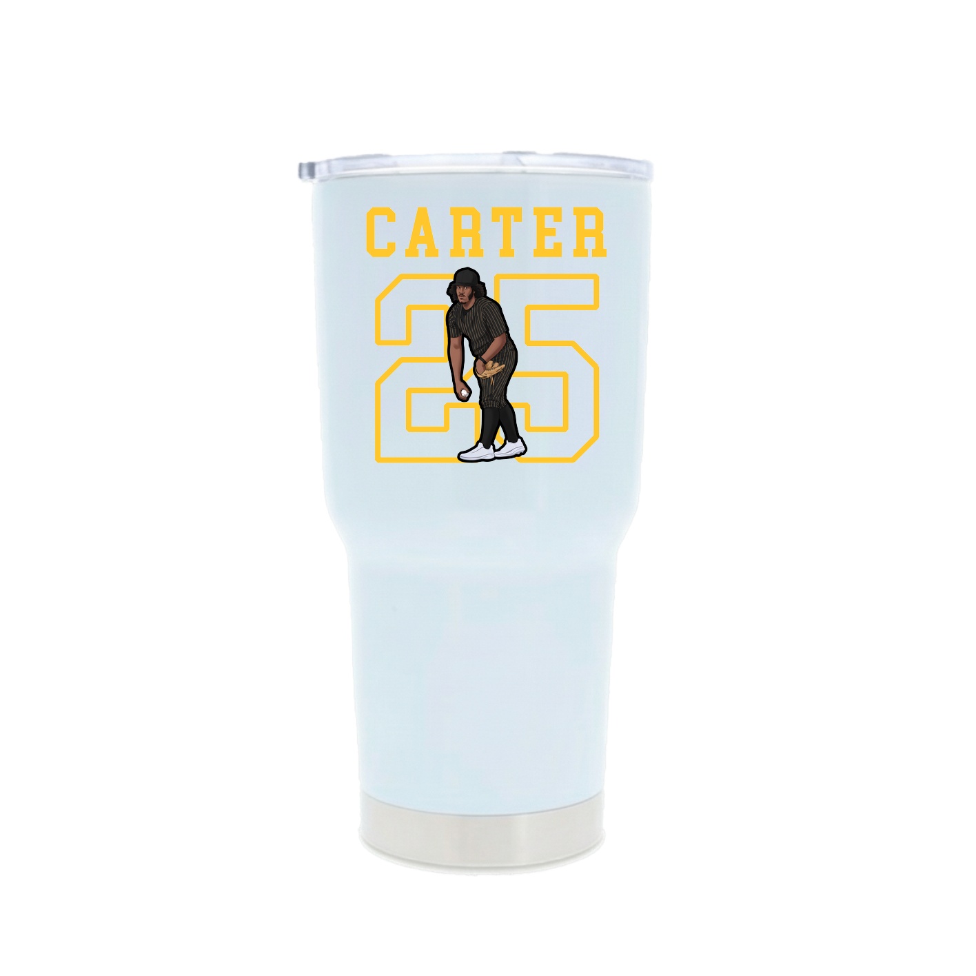 30oz Stainless Steel Tumbler — Shirsey in White