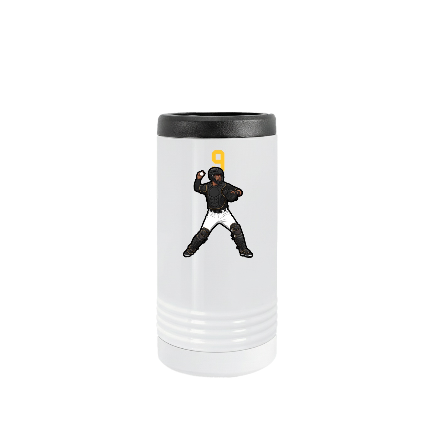 Slim Beverage Holder — Number Top in White
