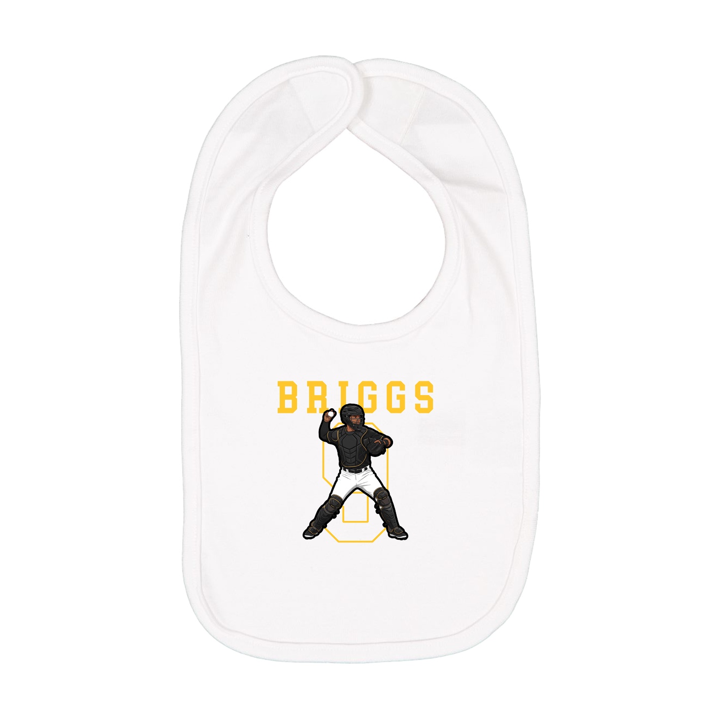 Infant Bib — Shirsey in White