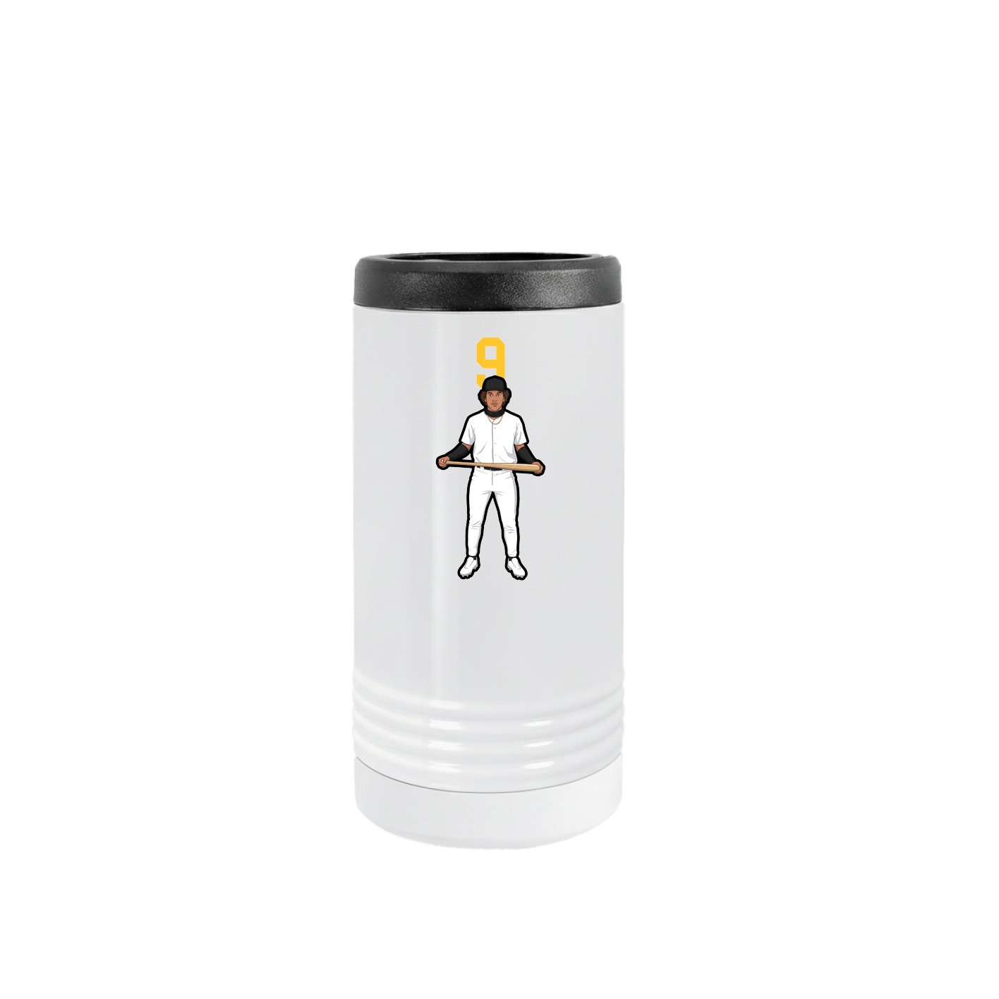 Slim Beverage Holder — Number Top in White