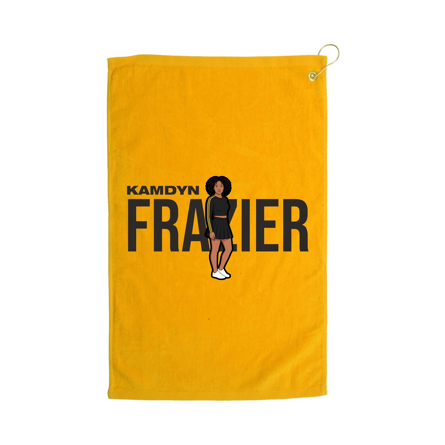 Golf Towel — Player Name in Gold