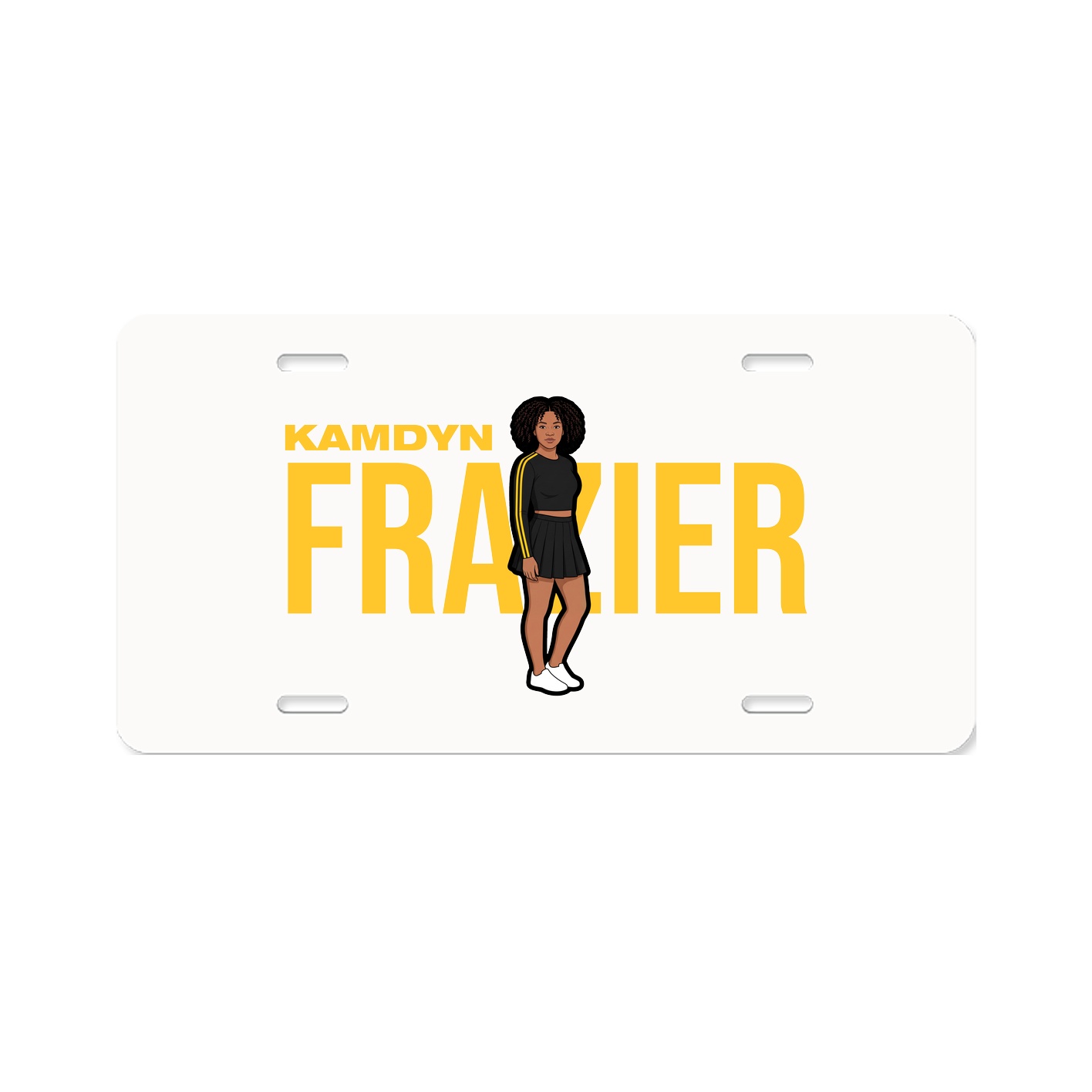 License Plate — Player Name in Classic