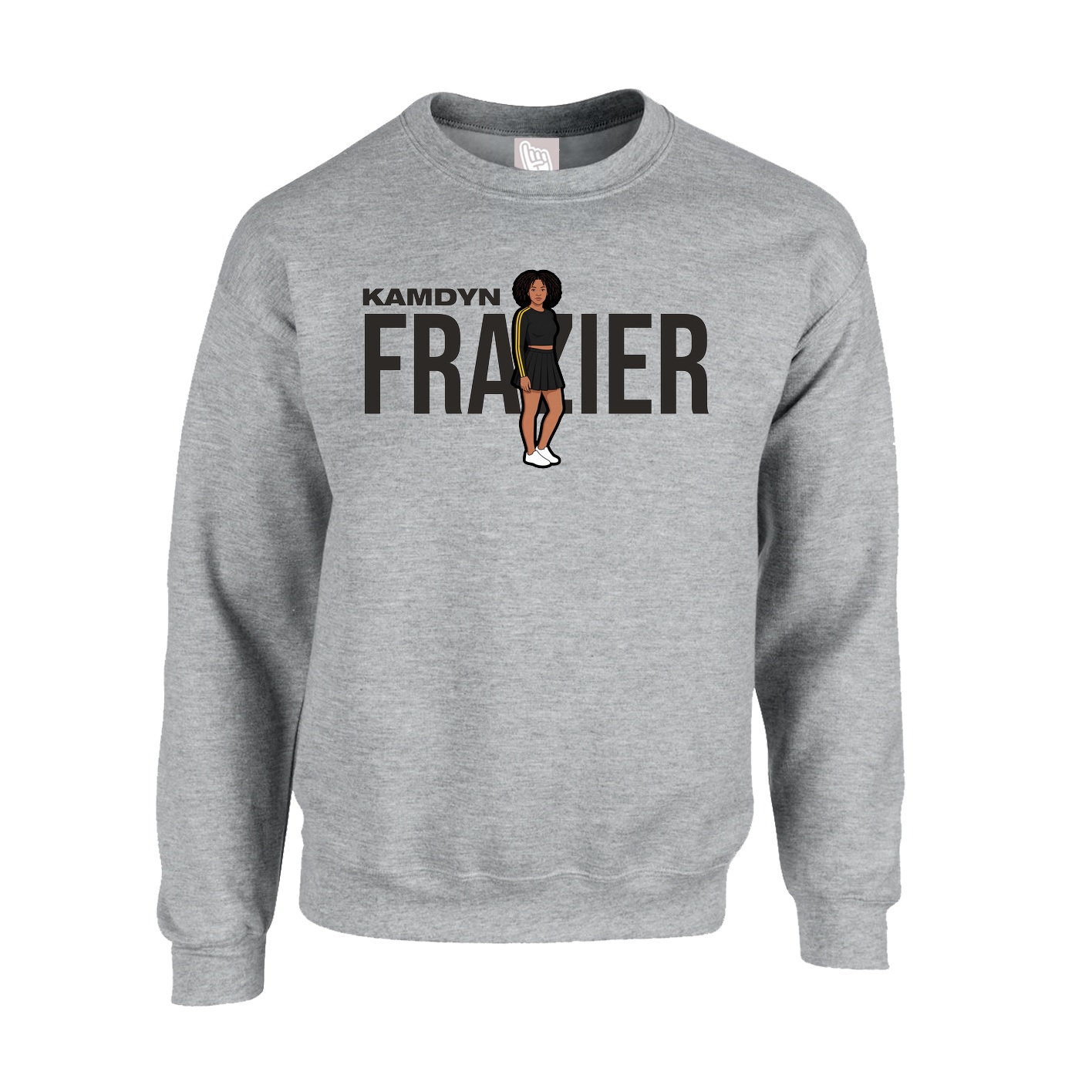 Fleece Crew — Player Name in Grey