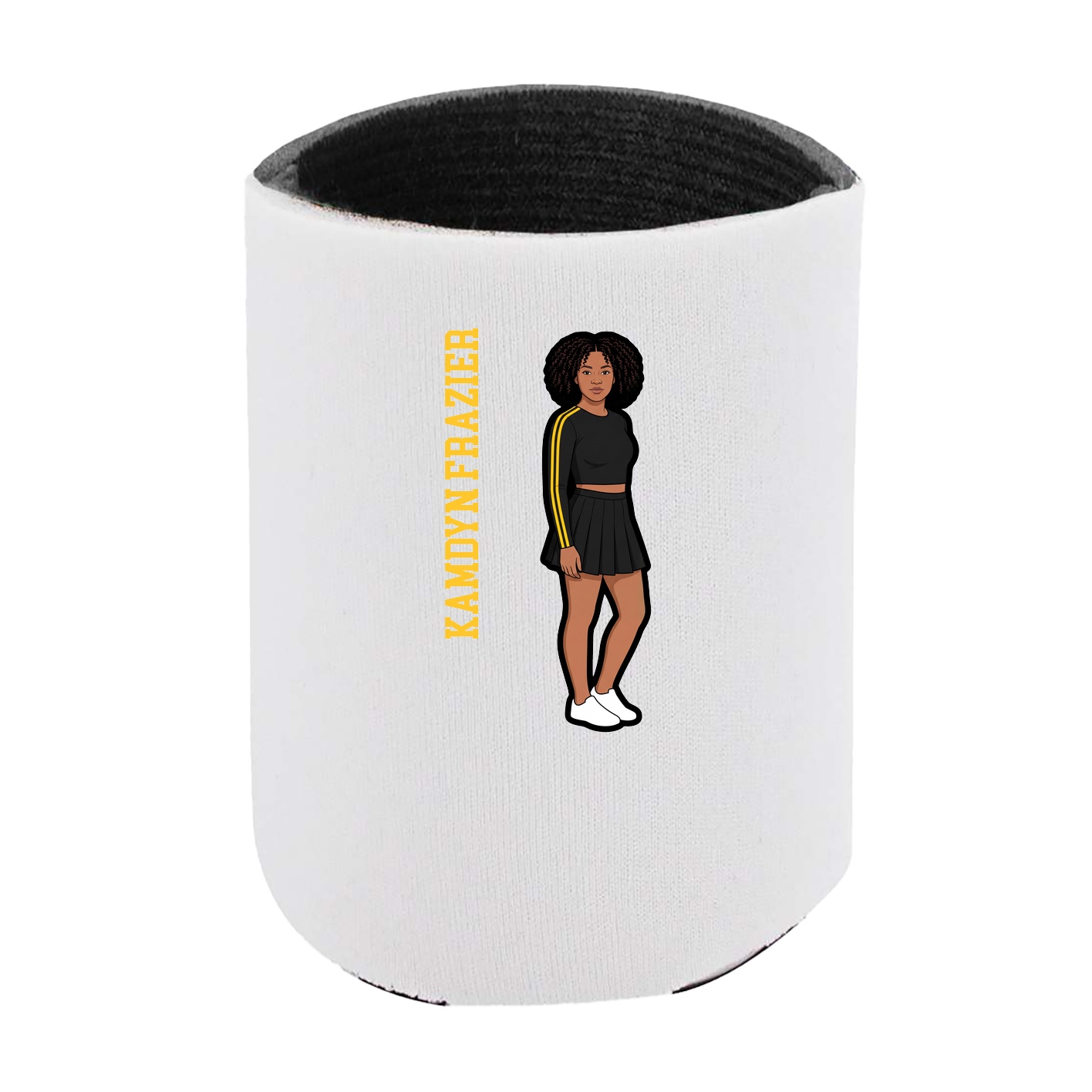 Can Holder — Name Vertical in White