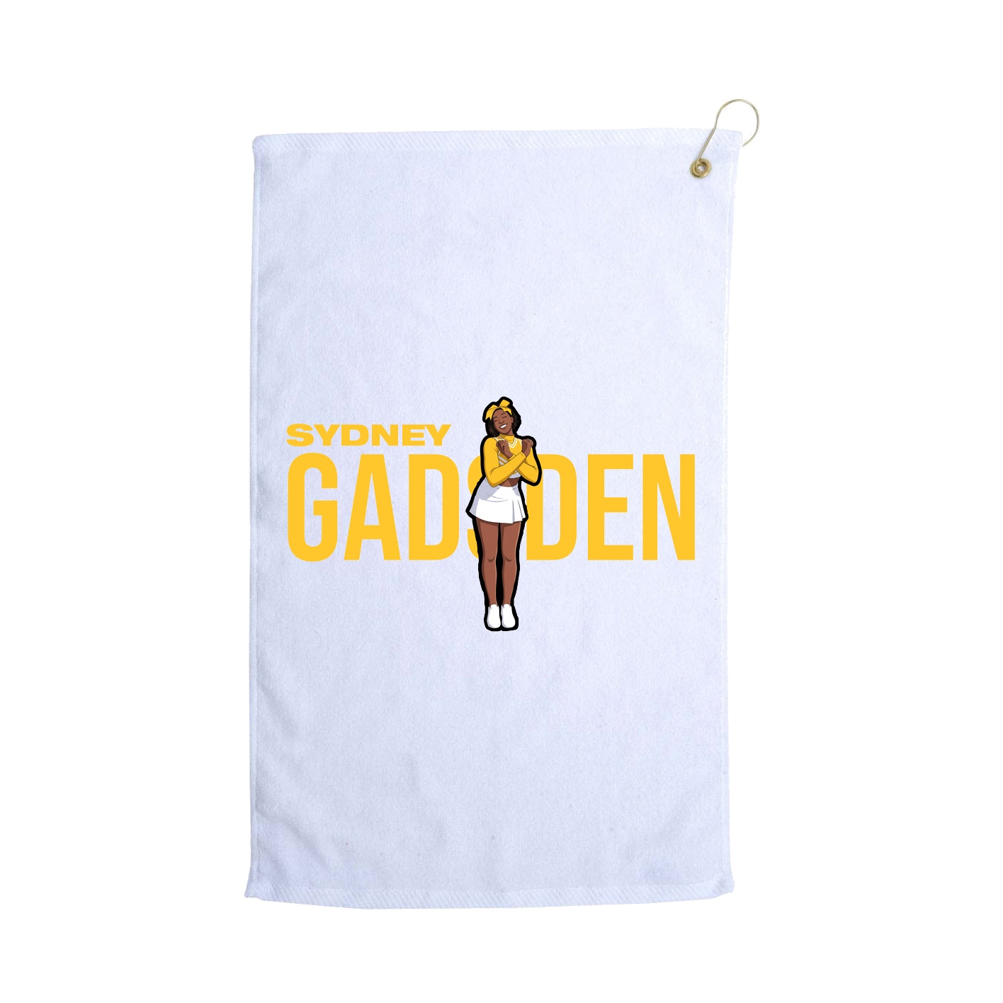 Golf Towel — Player Name in White