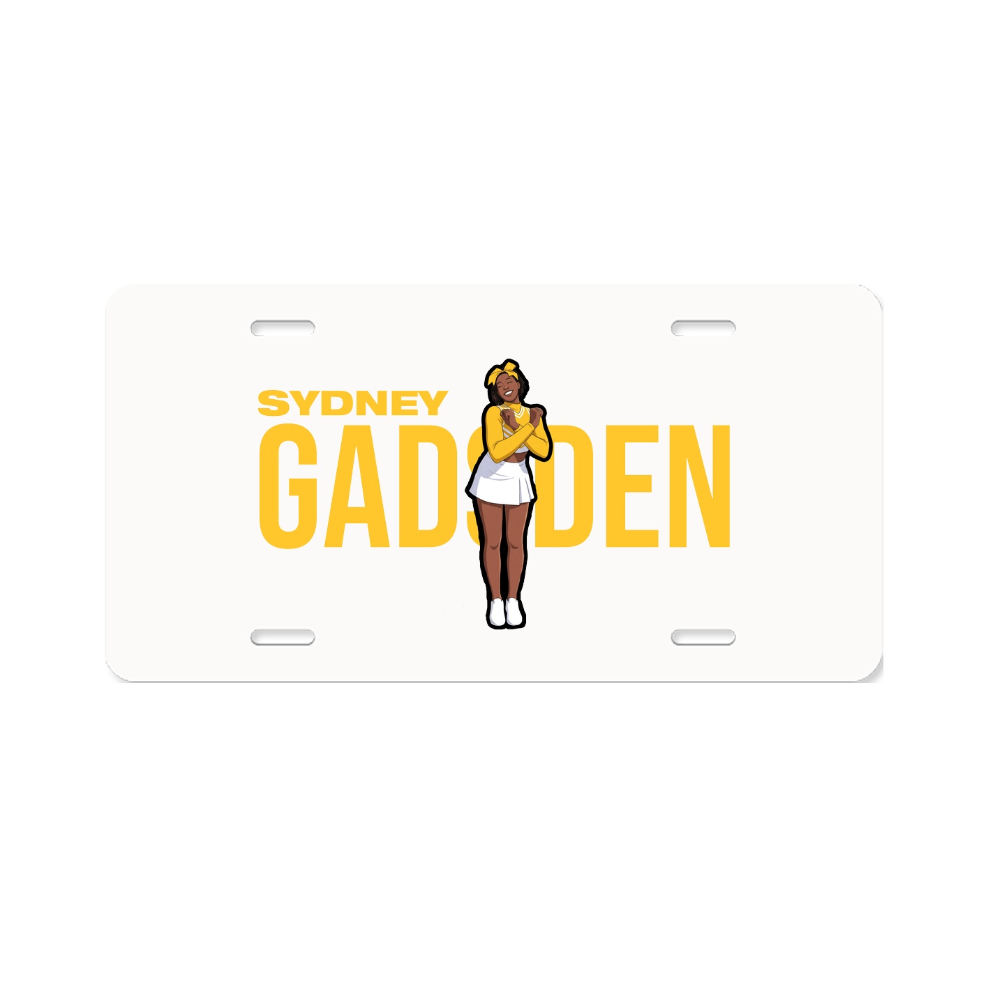 License Plate — Player Name in Classic