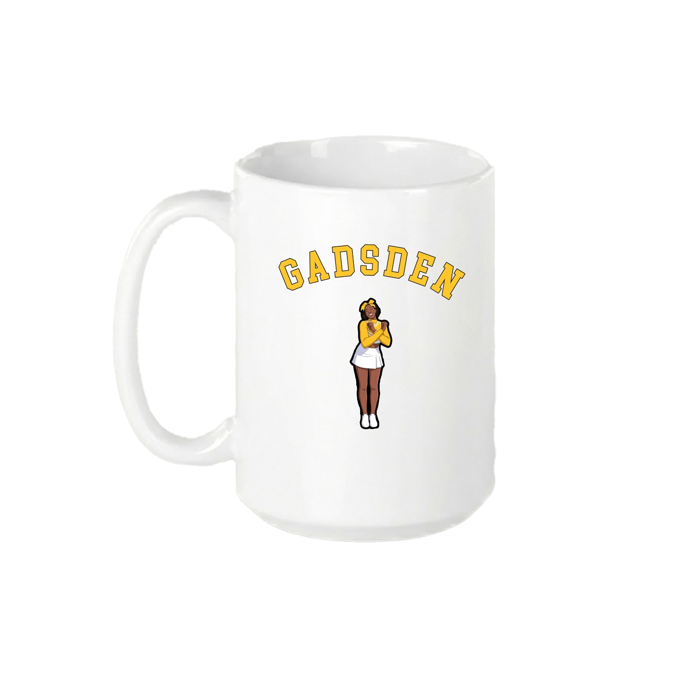 15oz Coffee Mug — Shirsey Arch in White