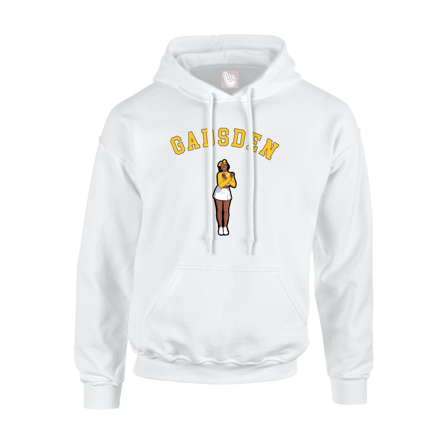 Hoodie — Shirsey Arch in White