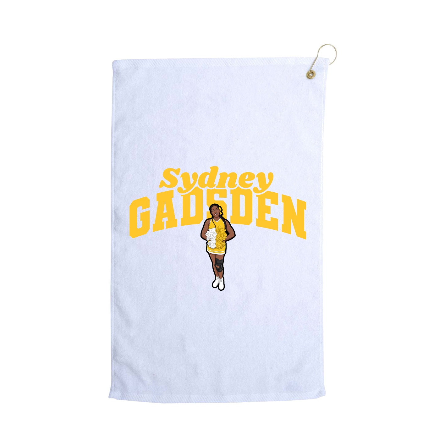 Golf Towel — Signature Arch in White
